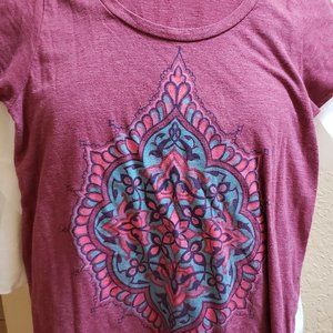 Lucky Brand, sleeveless, tshirt, burgundy Size M